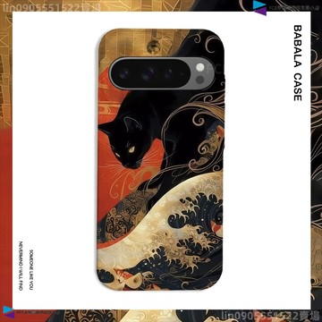 浮世繪貓咪手機殼 Google Pixel 11 10 9 8 7 6 Pro XL 谷歌10A 9A 8A 7A 6A