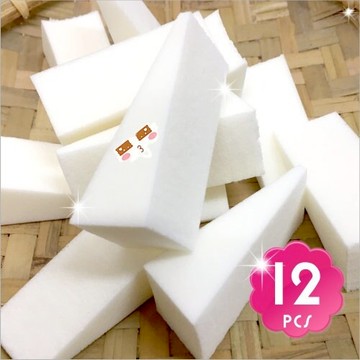 貝麗瑪丹N423安濕兩用化妝(三角)海綿粉撲-12入 [54646]