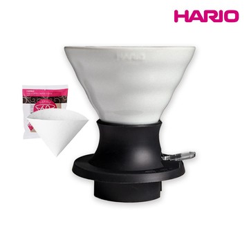 【HARIO】 SWITCH 磁石浸漬式02濾杯-200ml  白色 (有田燒) /咖啡濾杯/V型濾杯/V60/聰明濾杯/陶瓷濾杯/浸漬式/有田燒