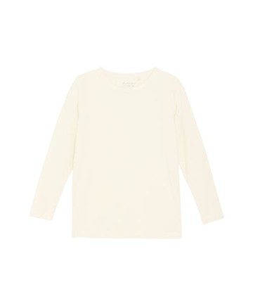 竹纖維長袖上衣(白)80cm