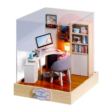 CUTE ROOM 智趣屋 DIY袖珍屋 QT030 附防塵罩  創想天地 多色  1個