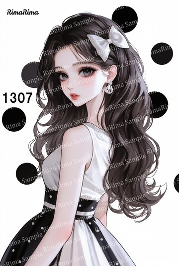 1307 原創貼紙 原創人物貼紙 貼紙 標籤 りまりま RimaRima