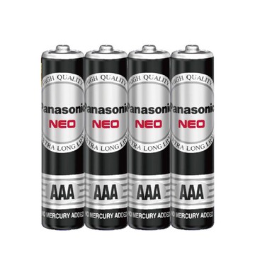 【國際牌Panasonic】碳鋅電池4號AAA電池(R03NNT/1.5V黑錳電池/乾電池/公司貨)