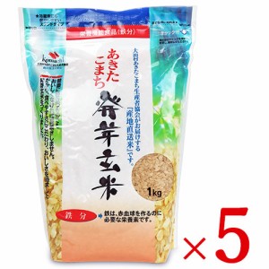 大潟村あきたこまち生産者協会 あきたこまち発芽玄米 鉄分 1kg × 5袋 栄養機能食品（鉄分）ケース販売