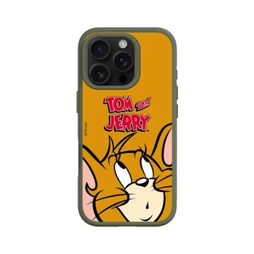 iPhone 16 Pro SolidSuit 海藻綠 - 湯姆貓與傑利鼠 Tom and Jerry - 大臉傑利鼠