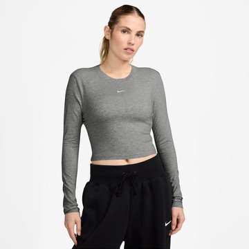 NIKE AS W NSW NK CHLL KNT LS CRP 女長袖 灰-HF5323023