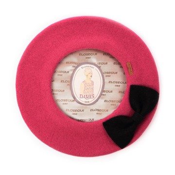 西班牙ELOSEGUI 女ISI貝雷帽EL_ISI06014胭脂色