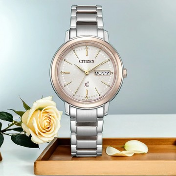 CITIZEN 星辰 XC 七夕情人節推薦 光動能大三針女錶 EW2429-56X