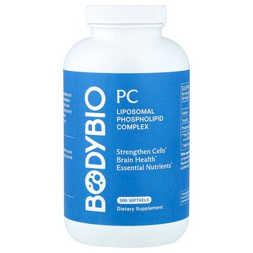 BodyBio, PC，脂質體磷脂複合物，300 粒軟膠囊（每粒軟膠囊 650 毫克）