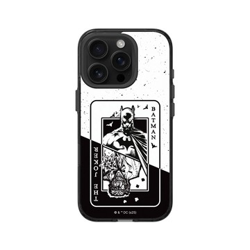 iPhone 16 Pro Clear (相機按鈕) 酷墨灰 - Batman 蝙蝠俠 - 撲克牌