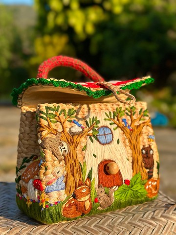 手工刺繡水葫蘆包