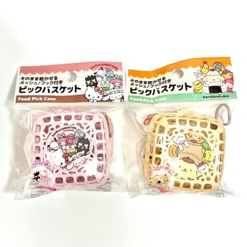 日本 Sanrio家族 角色造型迷你小掛籃 收納籃 布丁狗 Kitty【南風百貨】