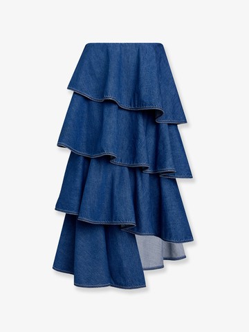 Spiral denim skirt - ALAIA - gender_Woman