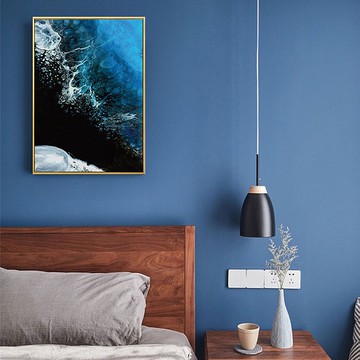 磅礴 • 夜幕下的海-玄關/臥房/複製畫/抽象畫/床頭畫/北歐風