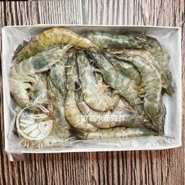 【歐呷私廚】活凍特級大尾海白蝦4盒組-600G/盒-約18~25尾