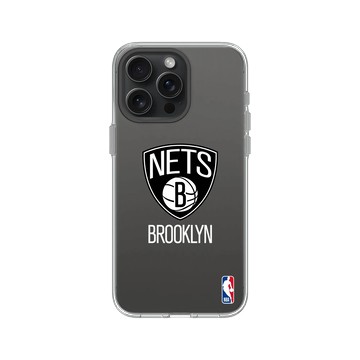 iPhone 15 Pro Max Clear 透明 - NBA - Logo-布魯克林籃網 Brooklyn Nets - Light