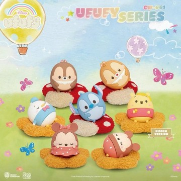 【迪士尼Disney】Ufufy圓滾滾系列 盲盒(隨機出貨)(拆封不退)【墊腳石】米奇米妮 唐老鴨 奇奇蒂蒂 小熊維尼 史迪奇