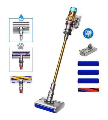 【送六豪禮】Dyson V12s Detect Slim Submarine™ Complete 乾濕全能洗地吸塵器 (雙電池組)