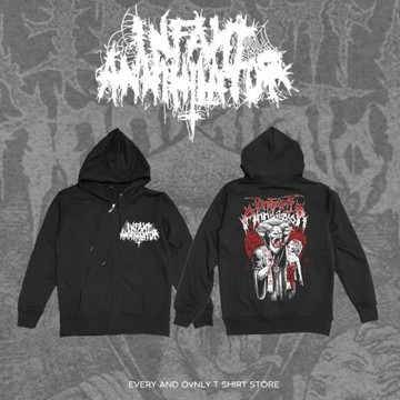 Infant Annihilator技術死核樂隊金屬周邊秋冬外套帽衫拉鏈衛衣