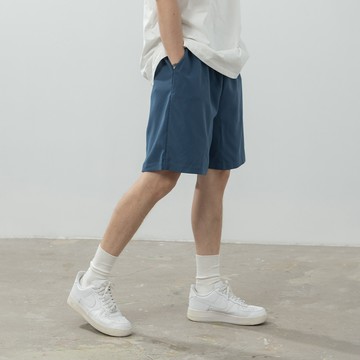 QUEENSHOP_ S 男裝 休閒素面抽繩設計短褲 四色售 S/M/L/XL 現+預 【04130269】