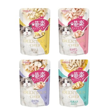 麥德琳M'DARYN 喵樂《鮮味煮廚系列貓餐包55g 貓餐包 罐頭 貓零食 鮪纖金湯 鯖燉