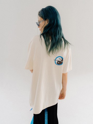 Dolphin Freedom Two-way T-shirt [Cream]