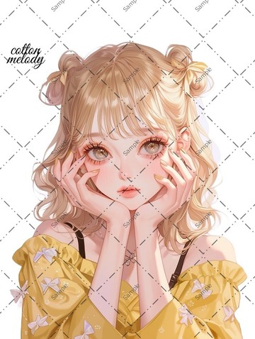 original sticker no.1595 人物貼紙 原創貼紙 人物貼紙 女孩貼紙 原創人物貼紙