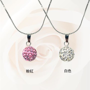 【HEMAKING】閃亮耀眼粉紅水鑽項鍊(任選2條-10mm)