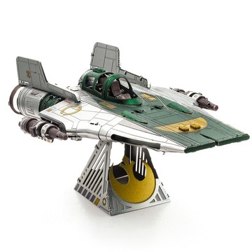 全金屬3D立體金屬拼圖手工DIY拼裝模型星球大戰抵抗組織A翼戰機