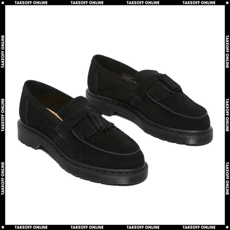 Dr.Martens ADRIAN MONO TASSELE LOAFER BLACK SUEDE メンズ