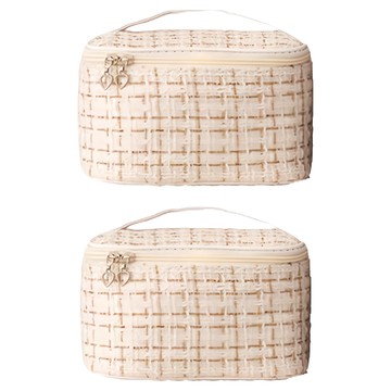 BangJiaShi 幫家適 小香風化妝包 2個  20 x 14.5 x 12.5cm  白色