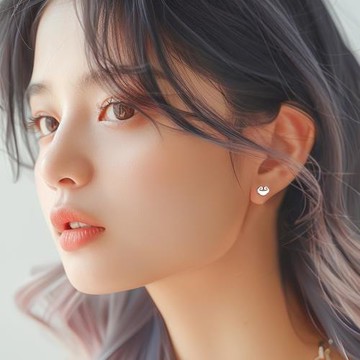 s999純銀耳釘女2025新款爆款如意鎖耳環輕奢養耳洞耳骨釘足銀耳飾