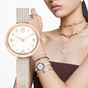 SWAROVSKI 施華洛世奇 Illumina系列 石英腕錶-27mm 5671196