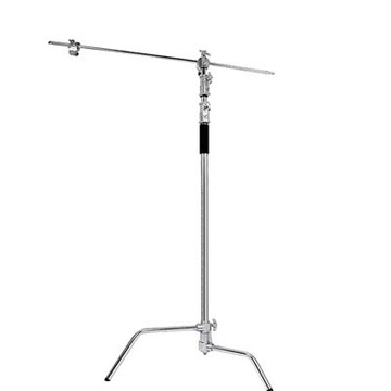 Aputure C-STAND電影燈架AS340A+ 40吋高340cm電影C型直播拍片錄影不銹鋼影視魔術腿燈架旗板架懸臂背景架
