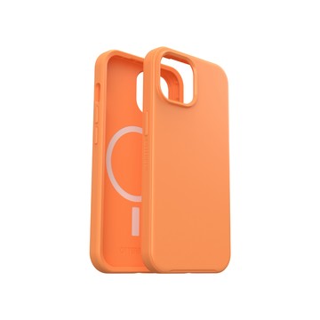 OTTERBOX iPhone 15/14/13/16e 6.1吋 Symmetry Plus 炫彩幾何保護殼-橙(支援MagSafe)