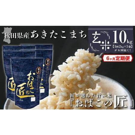 ふるさと納税 秋田県産おばこの匠あきたこまち　10kg （2kg×5袋）玄米 秋田県大仙市