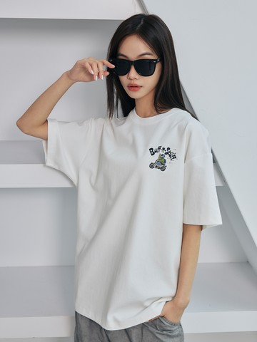 機車騎士背圖短T