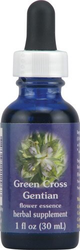 Flower Essence Range of Light Green Cross Gentian Supplement Dropper 1 fl oz