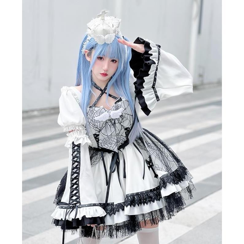 新発 Lolita系 魔女十字架 ワンピース jsk OP 日常 写真 舞台 変装