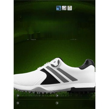 pgm高爾夫球鞋男士超輕軟底時尚運動鞋子 防水男鞋 旋鈕扣鞋帶