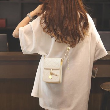 手機包包女式新款斜挎女包真皮小包袋高級感bags輕便鏈條包