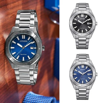 CITIZEN 星辰錶 光動能 八角形 日期 夜光 男錶 手錶-BM7630-80E/多色41mm