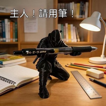 👍夯貨丨忍者造型 3D列印 筆筒 文具收納 桌面擺飾 筆架 桌面整理 居家 辦公室 宿舍 收納小物 分隔 防塵99免運