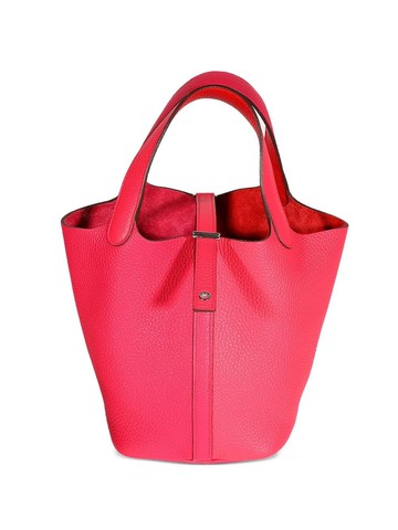 Hermès - pre-owned Picotin Lock tote - men - Leather - One Size - Pink