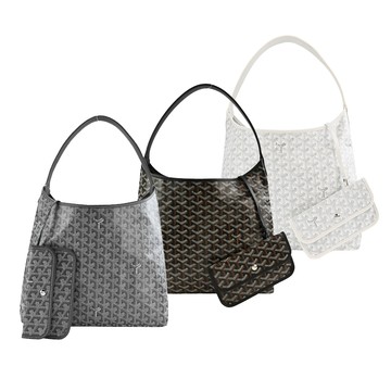 GOYARD  Boheme 帆布LOGO Hobo肩背包(多色選)