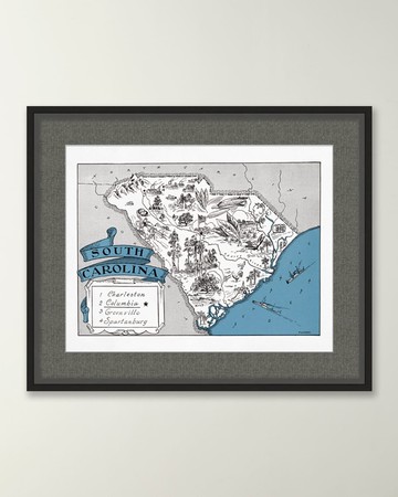 Pictorial Map of South Carolina