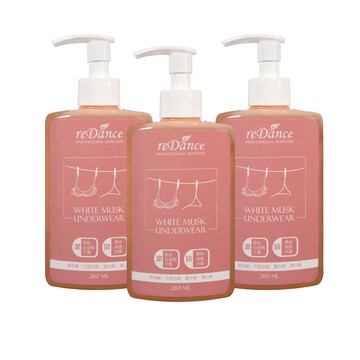 【3入組】私密衣物抗菌手洗精(白麝香)260mlx3