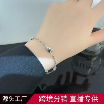 歐美夸張小眾ins銅鍍銀手鏈女時尚個性鏈條多元素手飾手鏈