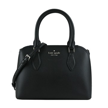 Kate Spade荔枝紋手提/斜背兩用貝殼包-黑