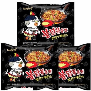 韓国食品 ブルダック炒め麺（140G 日本版） 3袋セット